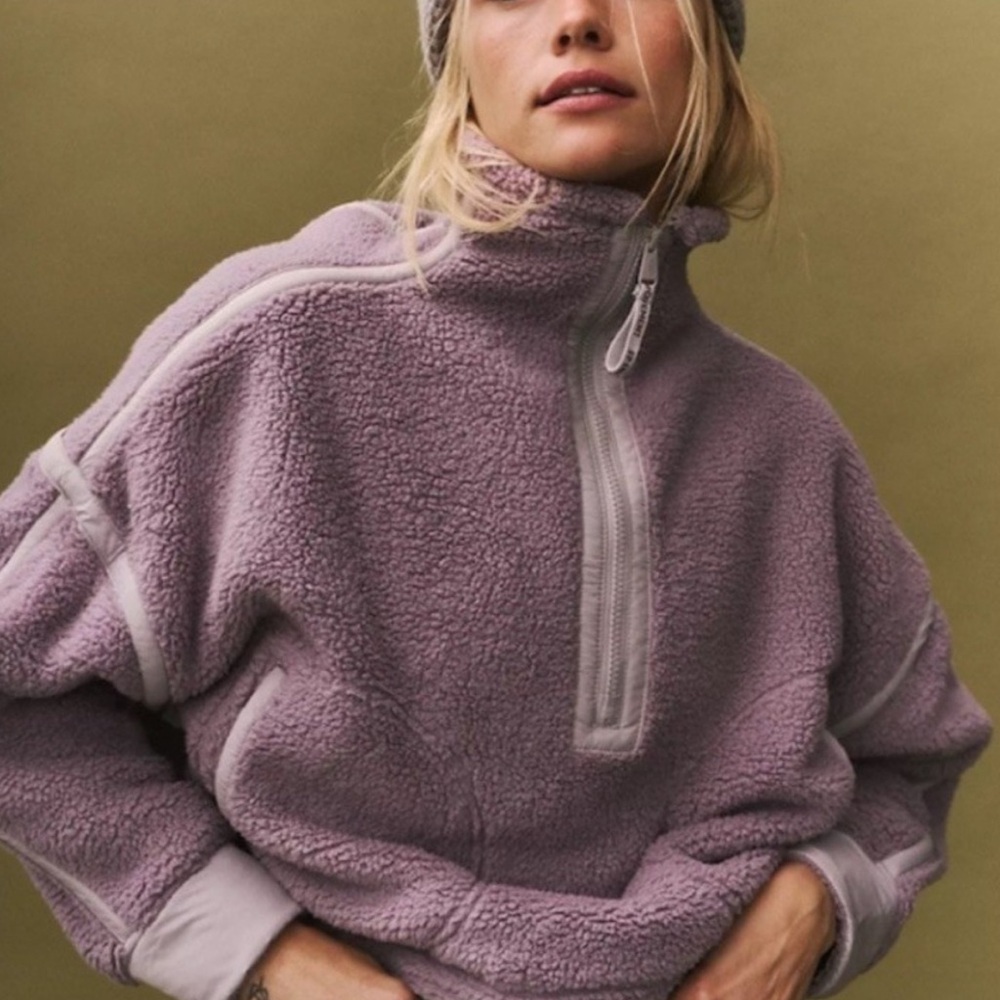 Cozy Purple Fleece Pullover
